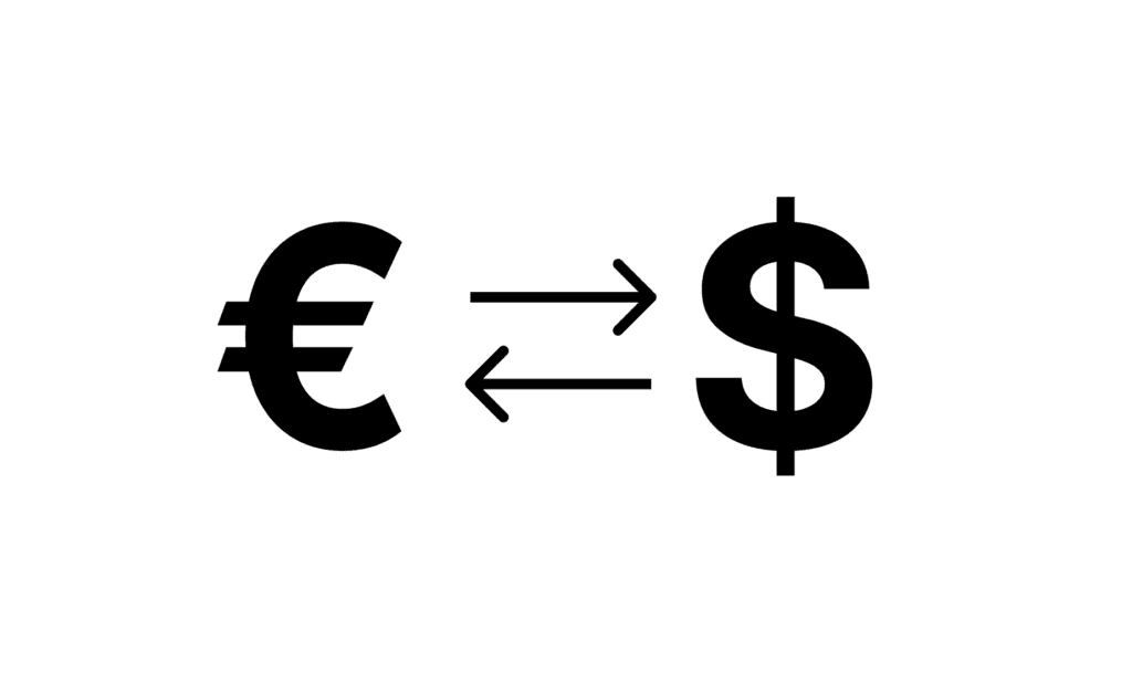 Dollar And Euro Sign Currency Pair