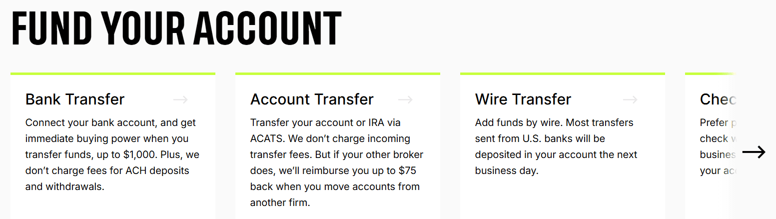 TastyTrade Deposit/Withdrawal Review