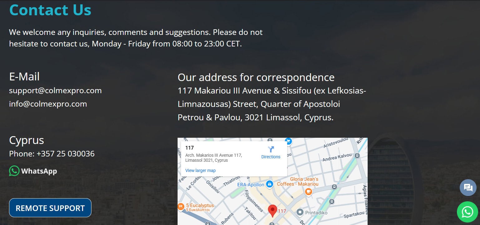 Colmex Pro Support Review