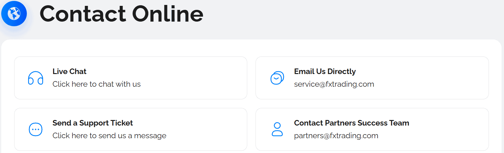 FXTrading Support Review