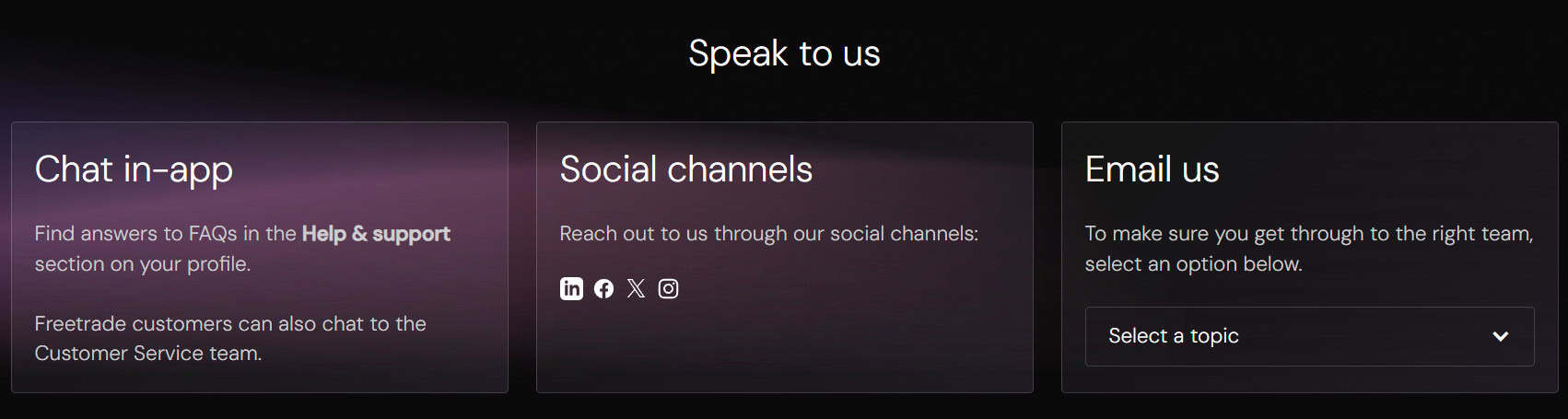 Freetrade Support Review