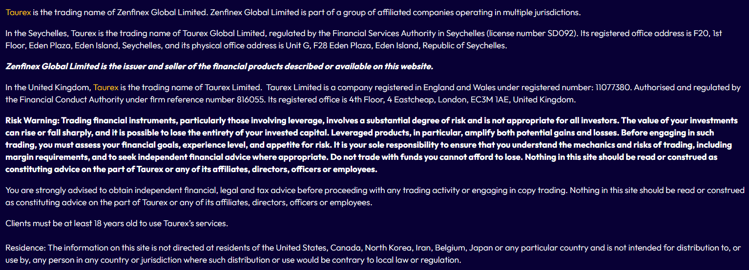 Taurex License Review