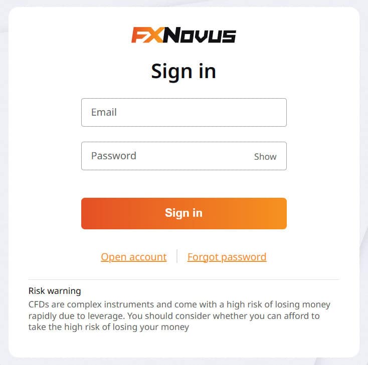 FXNovus Account Opening Review