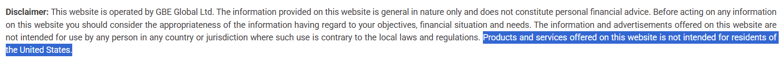 GBE Brokers Restricted Regions Review