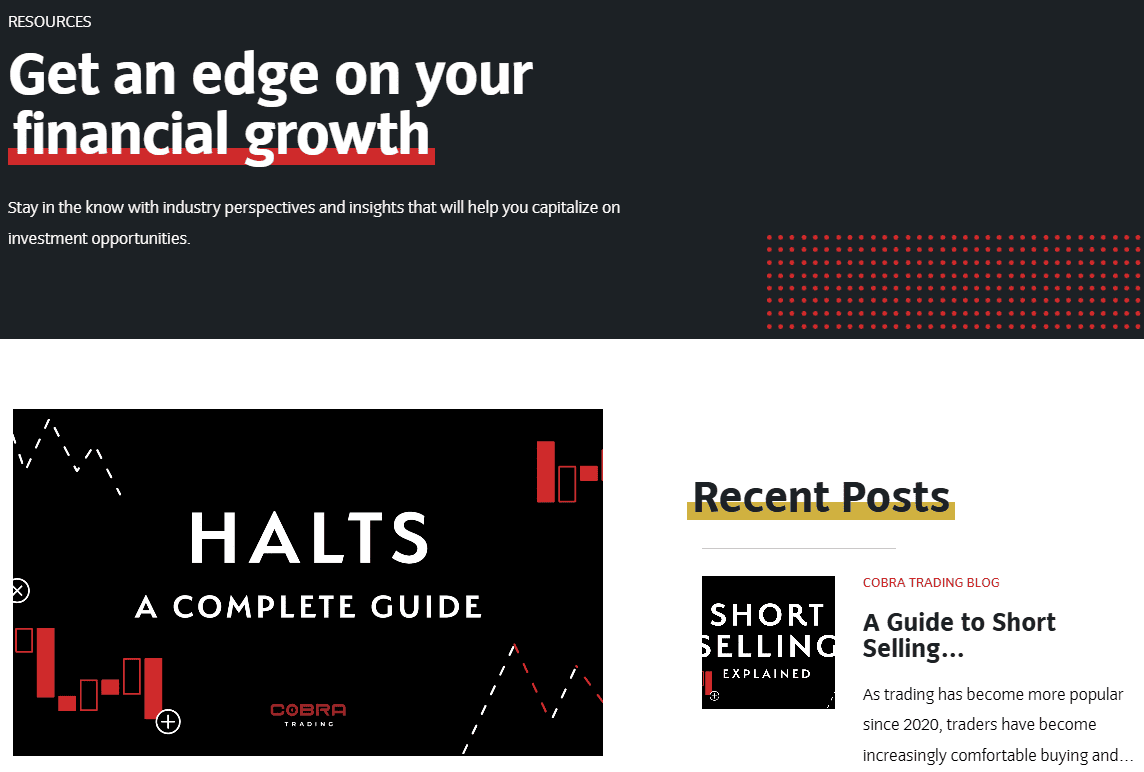 Cobra Trading Education Review