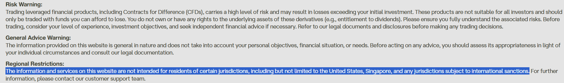 Ultima Markets Restricted Regions Review