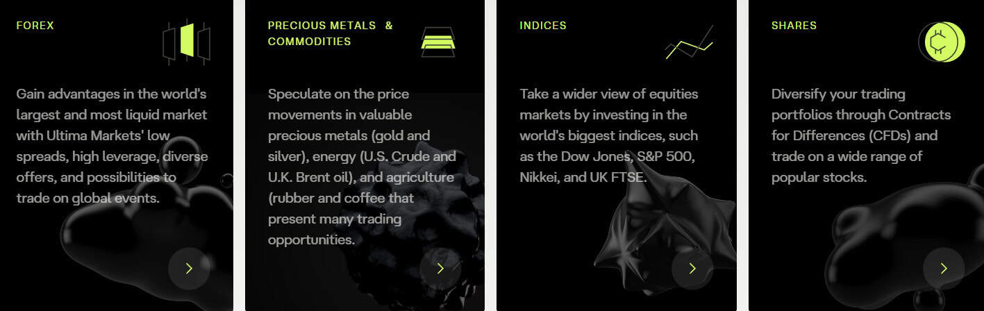 Ultima Markets Instruments Review