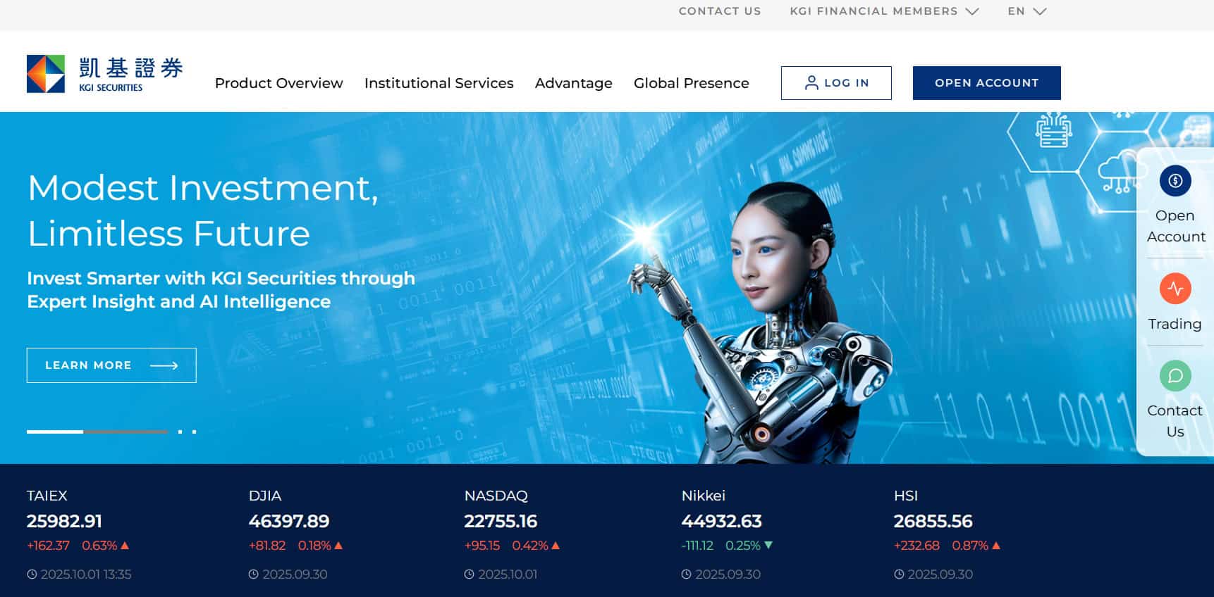 KGI Securities Website Review