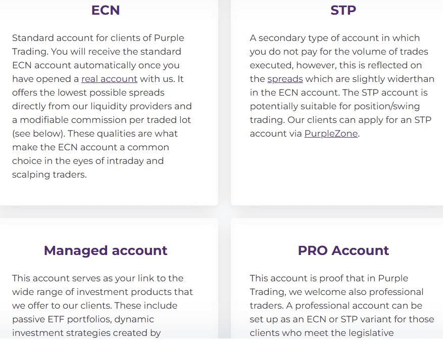 Purple Trading Accounts Review