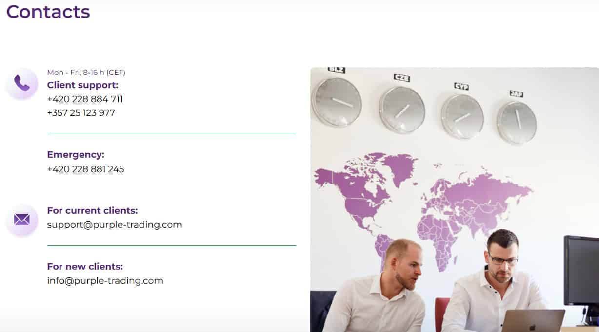 Purple Trading Support Review